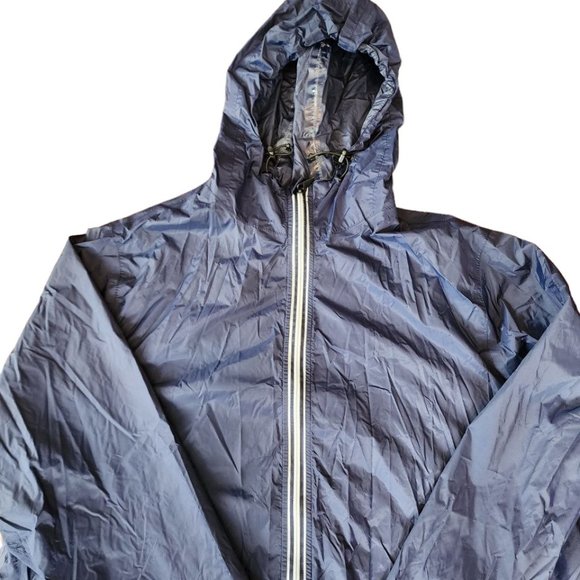 Eddie Bauer Jacket Men's Size XL Blue Windbreaker Hooded Pockets Zipped - Picture 4 of 14